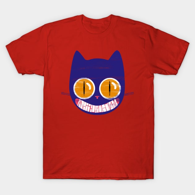 Ete the purplish cat with thin pupil T-Shirt by Ancsi